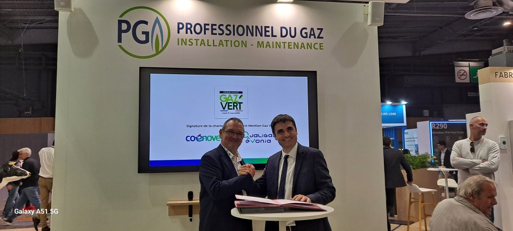 signature charte gaz vert