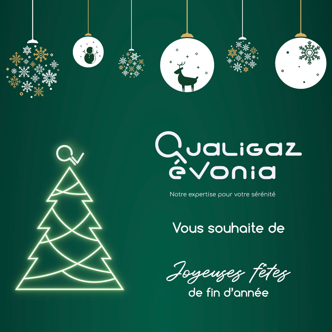 Qualigaz Evonia vous souhaite un joyeux Noêl