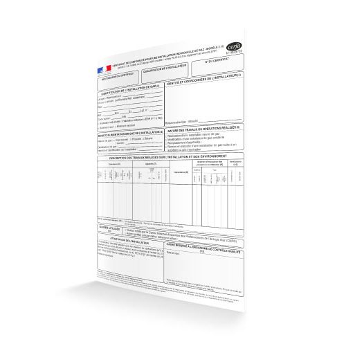 Certificat de conformité qualigaz évonia
