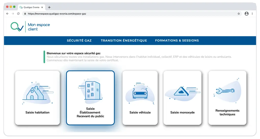espace client qualigaz evonia